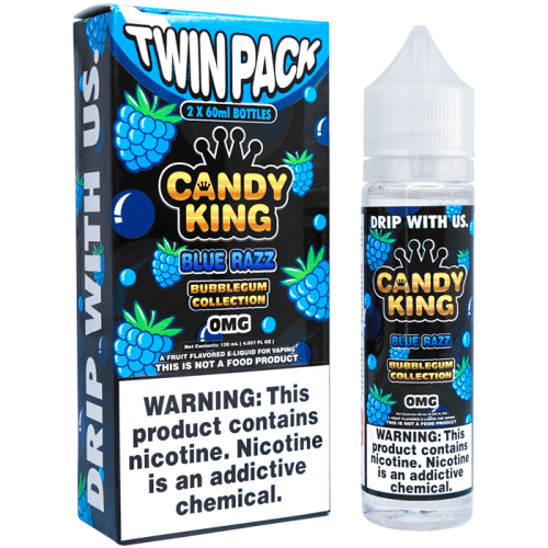 Blue Razz Bubblegum by Candy King E-liquid (60ml) - Eliquidstop