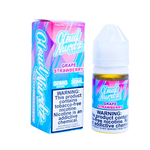 Grape Strawberry ICED TFN Salt Nic by Cloud Nurdz (30ml)(ON SALE) - Eliquidstop