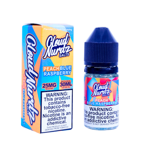 Peach Blue Raspberry TFN Salt Nic by Cloud Nurdz (30ml) (ON SALE) - Eliquidstop