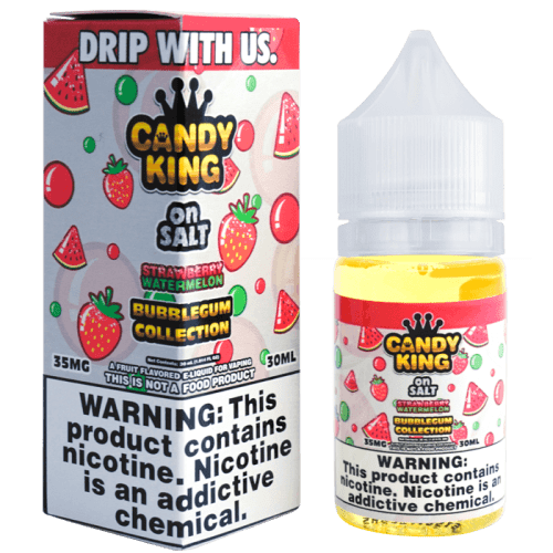 Strawberry Watermelon Bubblegum Collection Salt Nic by Candy King (30ml) - Eliquidstop