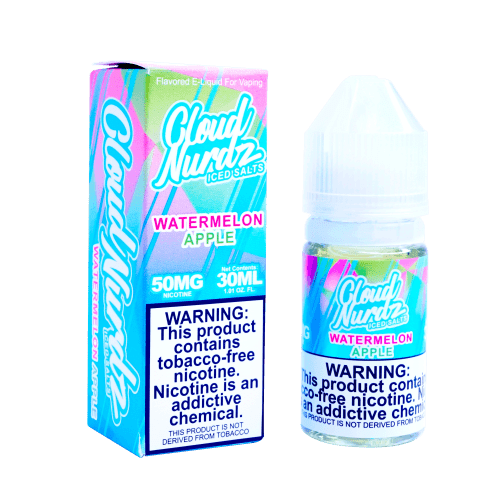 Watermelon Apple ICED TFN Salt Nic by Cloud Nurdz (30ml)(ON SALE) - Eliquidstop