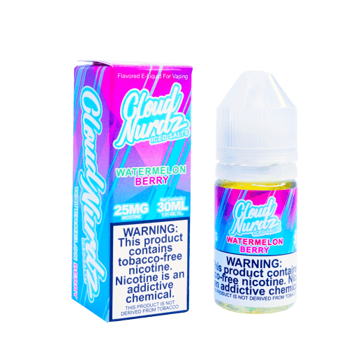 Watermelon Berry ICED TFN Salt Nic by Cloud Nurdz (30ml) - Eliquidstop